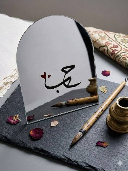 آیینه دستساز با طرح «حب»